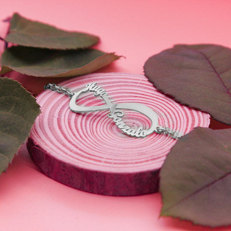 Bracelet Infini en Argent Massif