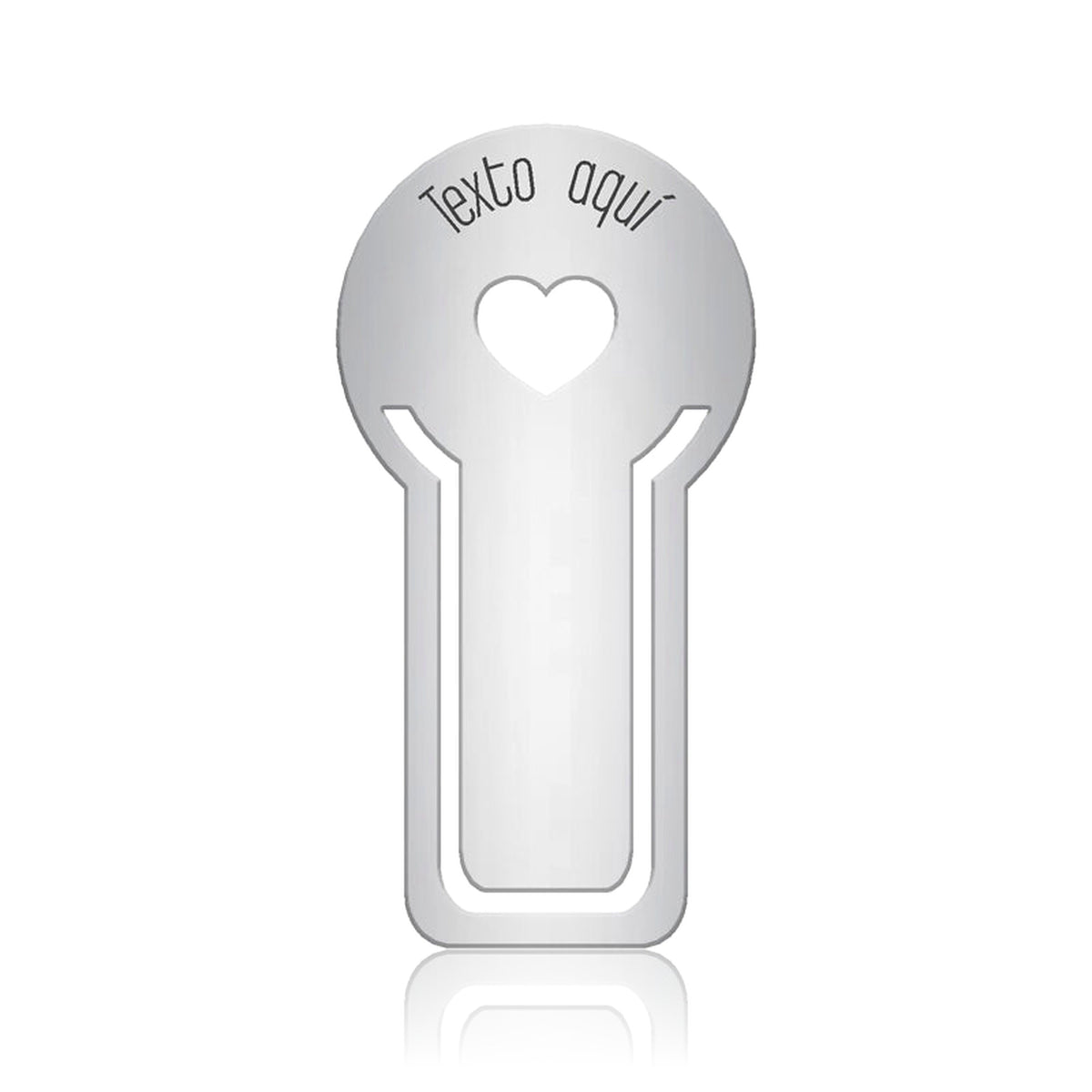 Marque-page Cœur Gravé, cadeau pour sa mère, argent 925