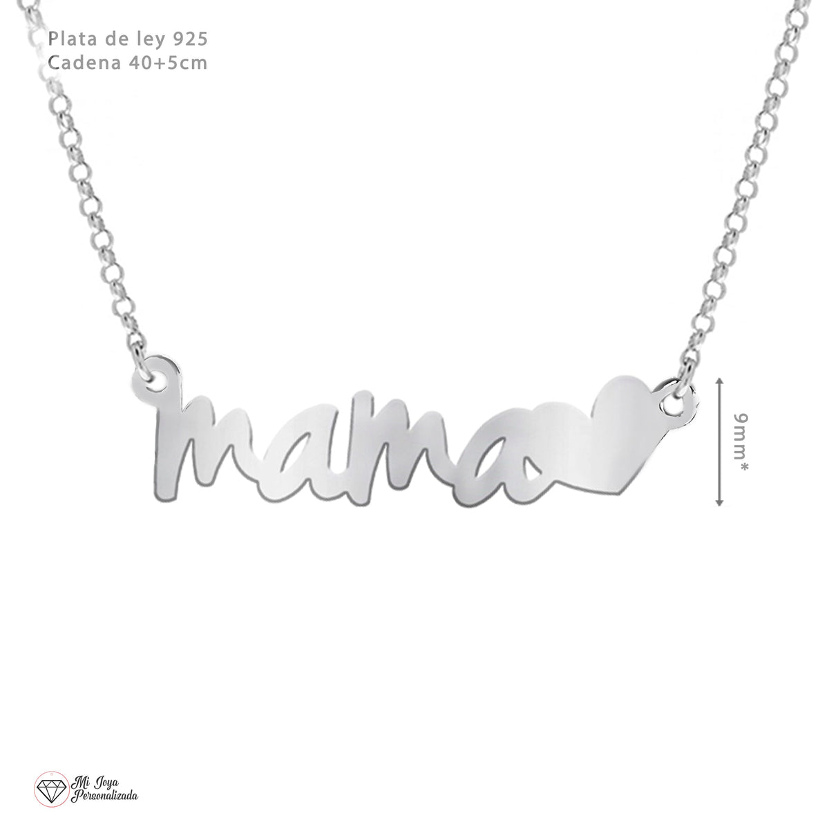 Pendentif Maman en argent massif