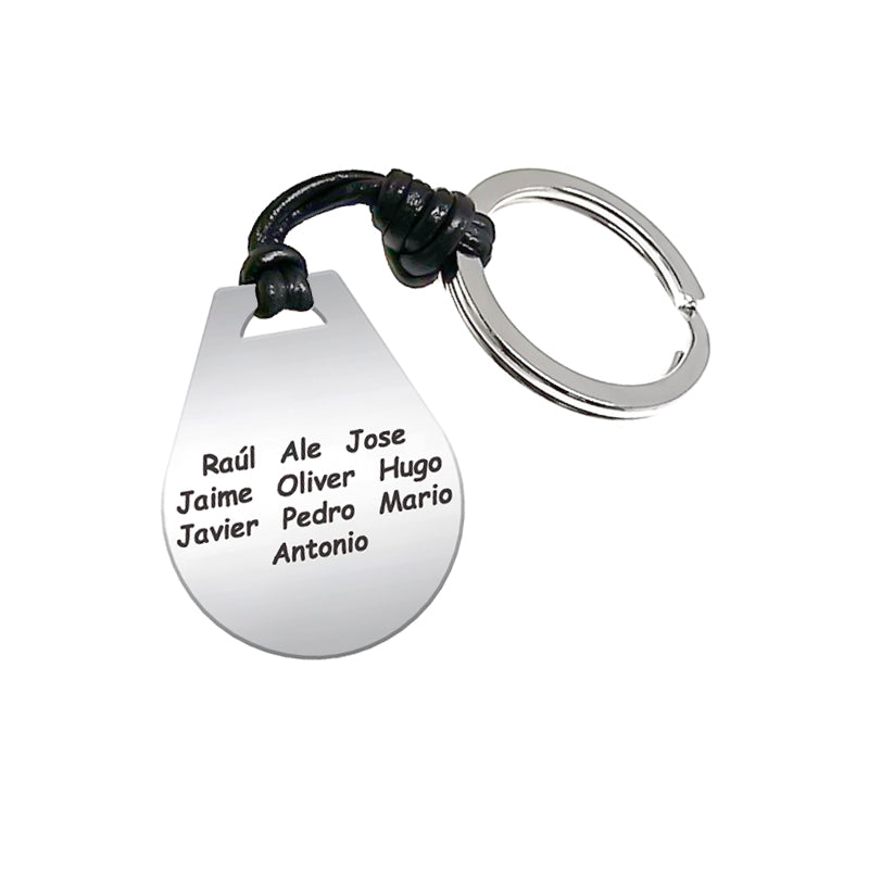 Porte-clés Coach de Football, gravure personnalisée, argent 925