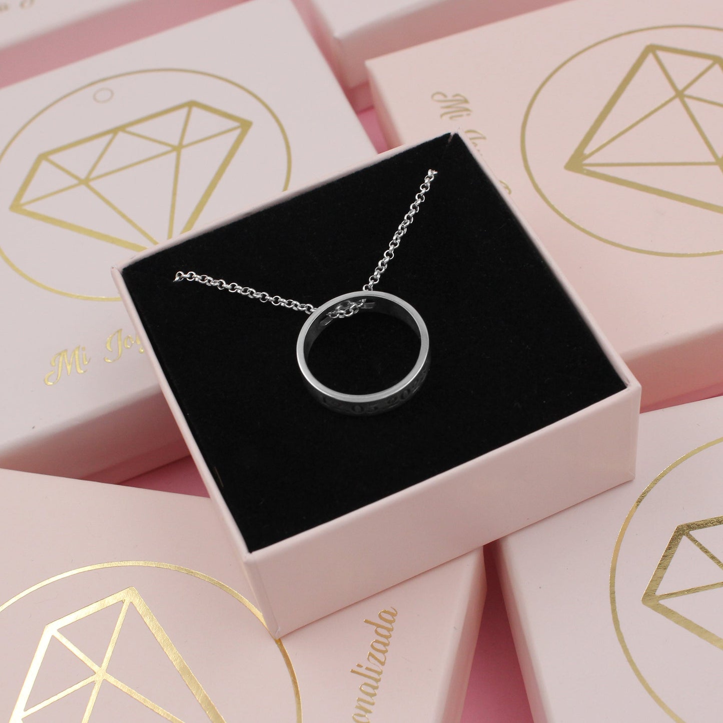 Bague Infini transformable en Pendentif - Argent 925 gravable