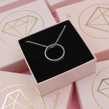 Bague Infini transformable en Pendentif - Argent 925 gravable