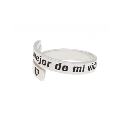 Bague spirale en argent 925 à personnaliser