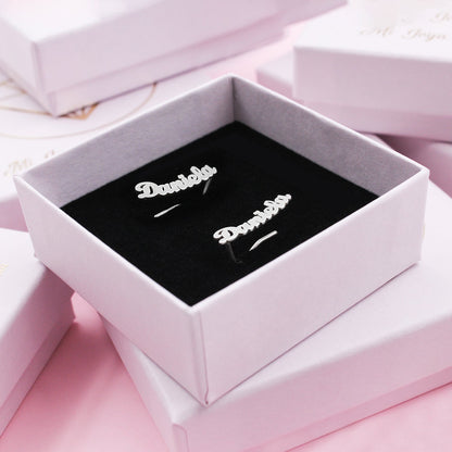 Boucles d'oreilles grimpantes personnalisées en argent 925