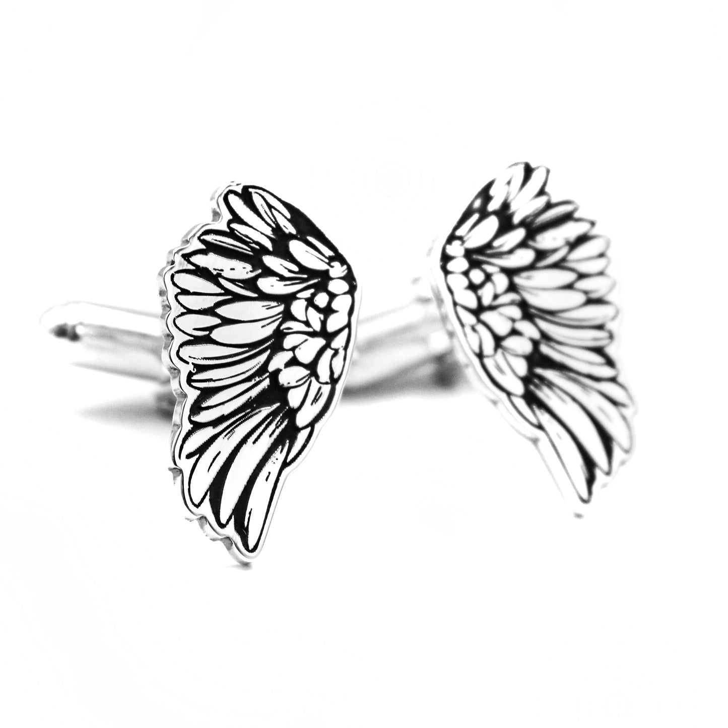 Boutons de Manchette Ailes en Argent Massif 925