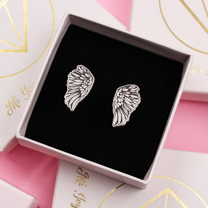 Boutons de Manchette Ailes en Argent Massif 925