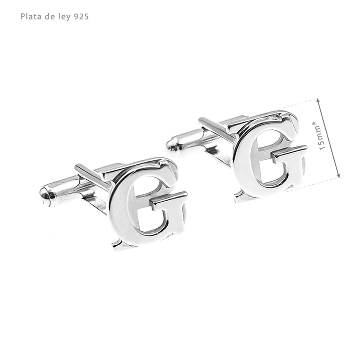 Boutons de Manchette Initiales, cadeau pour un homme, argent 925