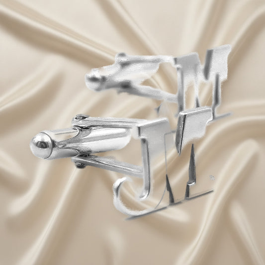 Boutons de manchette personnalisés en argent massif 925