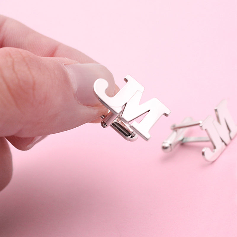 Boutons de manchette personnalisés en argent massif 925