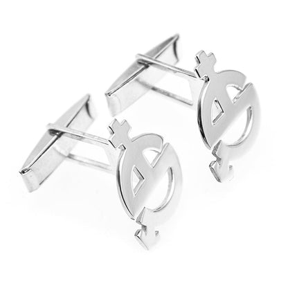 Boutons de manchette personnalisés en argent - Symboles Homme Femme