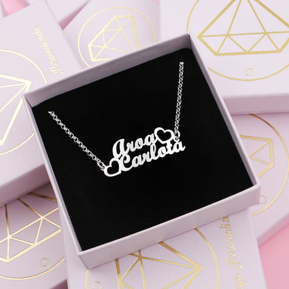 Bracelet argent personnalisable 2 prénoms