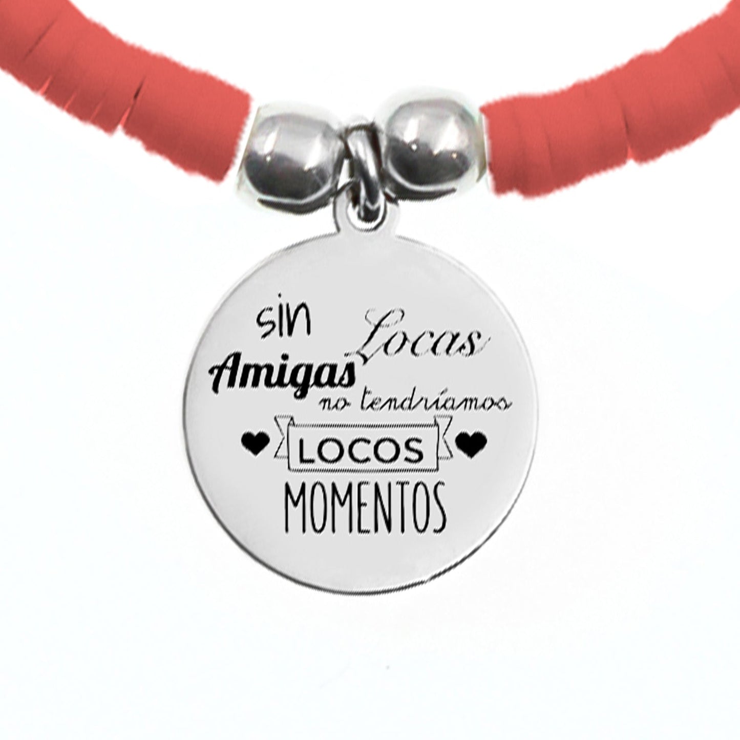 Bracelet Palma personnalisable en argent et perles corail turquoise