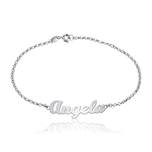 Bracelet prénom personnalisable en argent 925