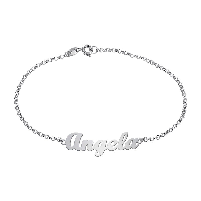 Bracelet prénom personnalisable en argent 925
