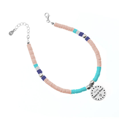 Chevillère personnalisable Mojácar perles et argent 925