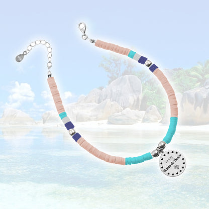 Chevillère personnalisable Mojácar perles et argent 925