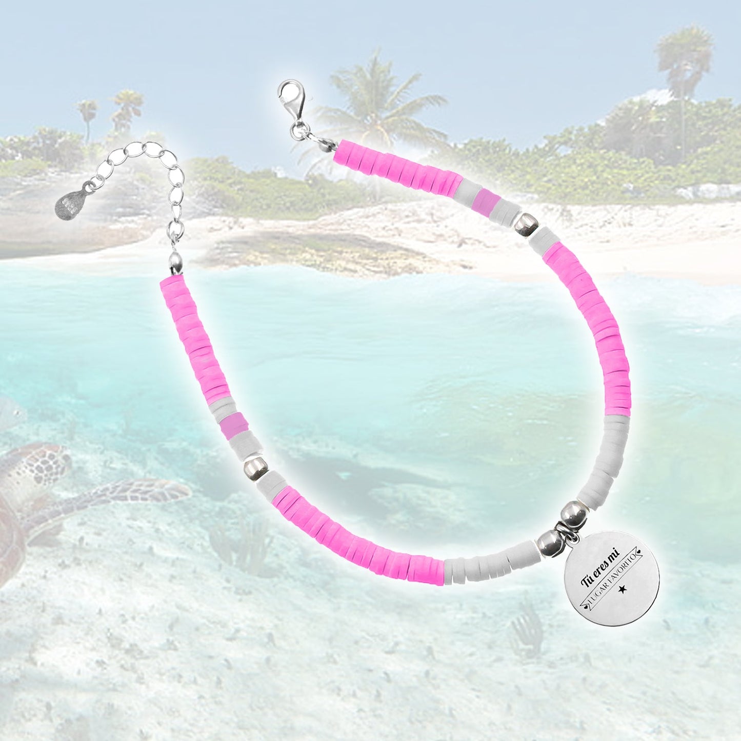 Chevillère Salou personnalisable en argent 925 et perles
