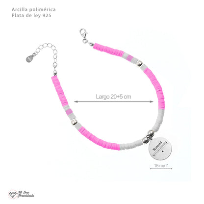 Chevillère Salou personnalisable en argent 925 et perles