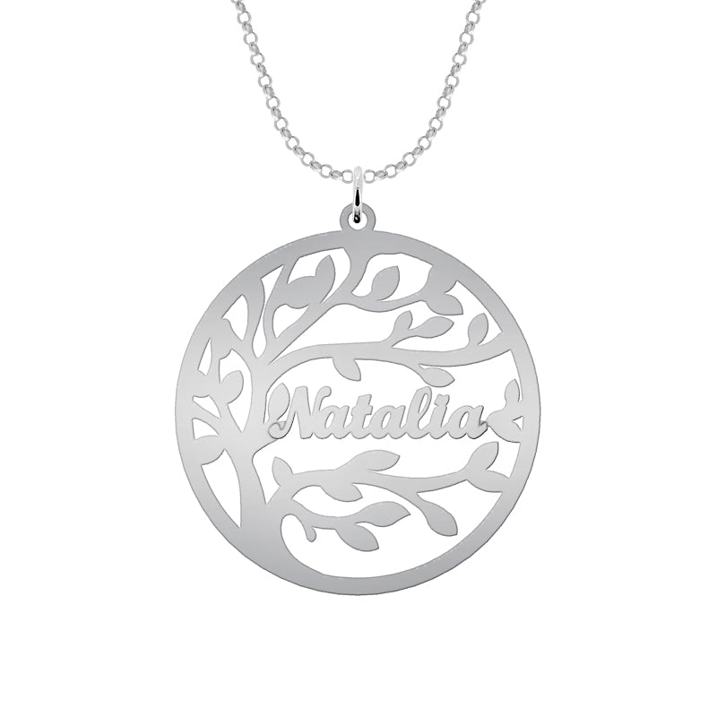 Collier Arbre de Vie Argent 925 personnalisable jusqu'à 4 prénoms