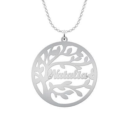 Collier Arbre de Vie Argent 925 personnalisable jusqu'à 4 prénoms