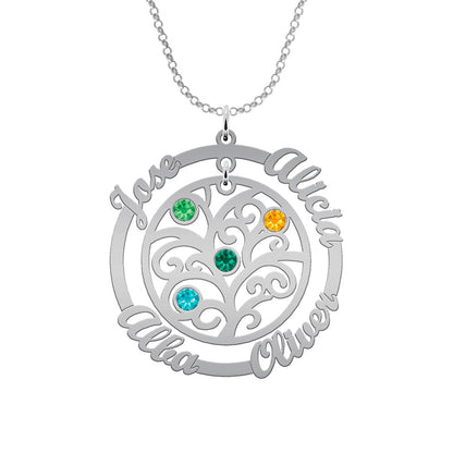 Collier Arbre de Vie et Anneau