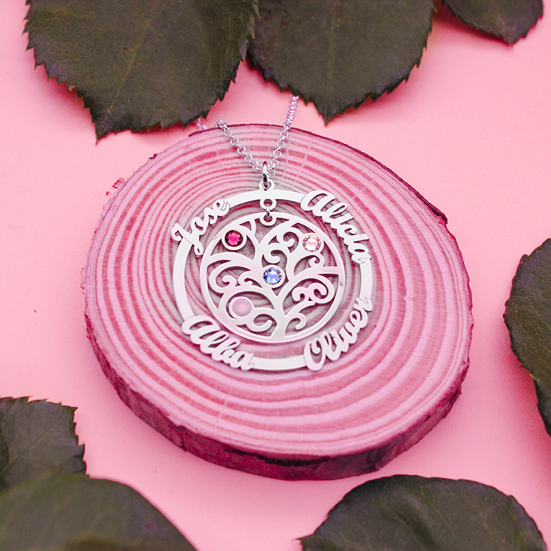 Collier Arbre de Vie et Anneau