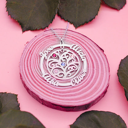 Collier Arbre de Vie et Anneau