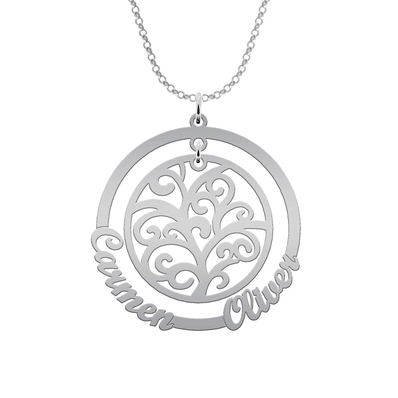 Collier Arbre de Vie et Cercle : Symbole Familial