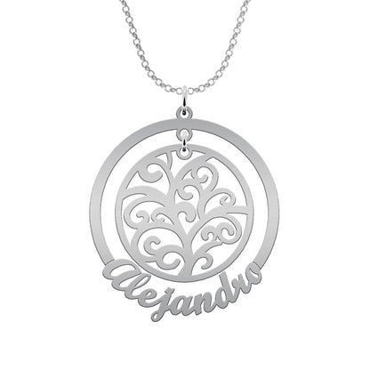 Collier Arbre de Vie et Cercle : Symbole Familial