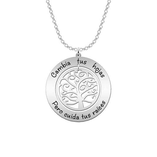 Collier Arbre de Vie personnalisable 2 phrases