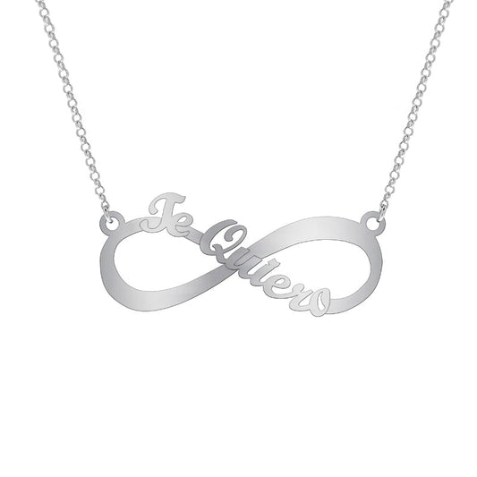 Collier argent infini Te Quiero