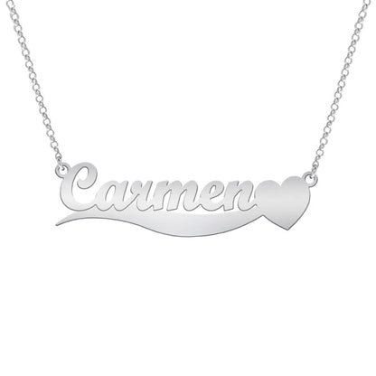 Collier barre prénom personnalisable en argent 925