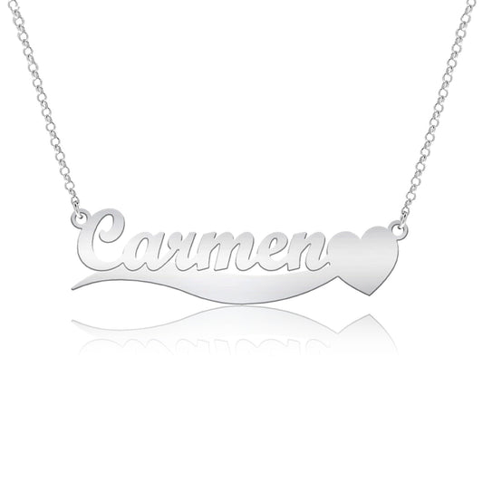 Collier barre prénom personnalisable en argent 925