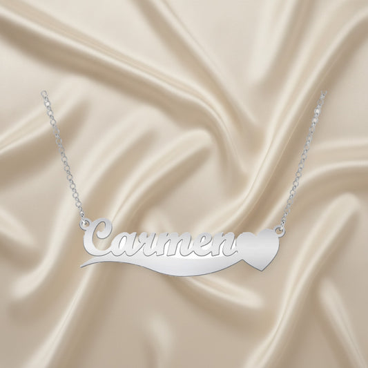 Collier barre prénom personnalisable en argent 925