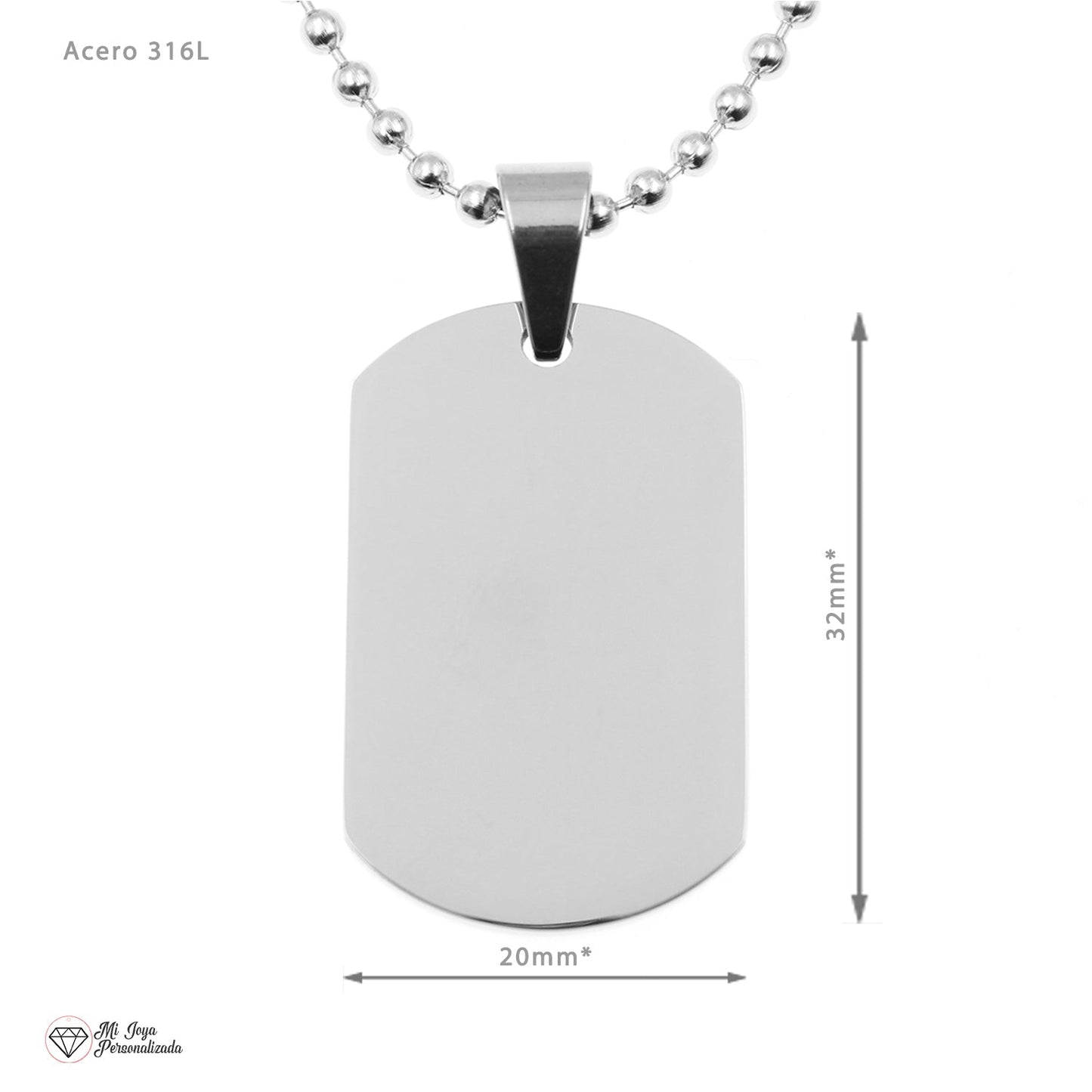Collier dinosaure T-Rex personnalisé en acier inoxydable