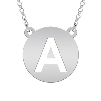 Collier en Argent avec Initiale Découpée Personnalisable