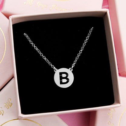Collier en Argent avec Initiale Découpée Personnalisable