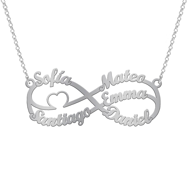 Collier Infini et Cœur, Symbole d'Amour Éternel