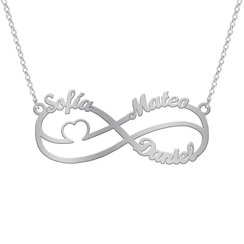 Collier Infini et Cœur, Symbole d'Amour Éternel