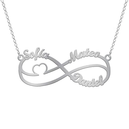 Collier Infini et Cœur, Symbole d'Amour Éternel