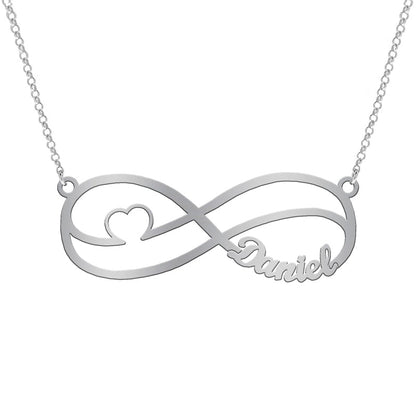 Collier Infini et Cœur, Symbole d'Amour Éternel