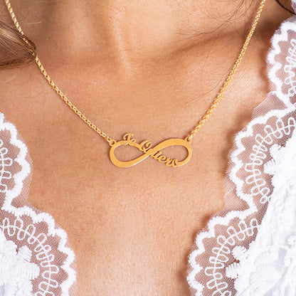 Collier Infini "Te Quiero" en Argent Plaqué Or 18K