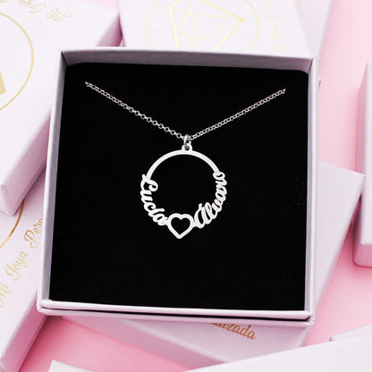 Collier Pendentif Cercle en Argent Massif