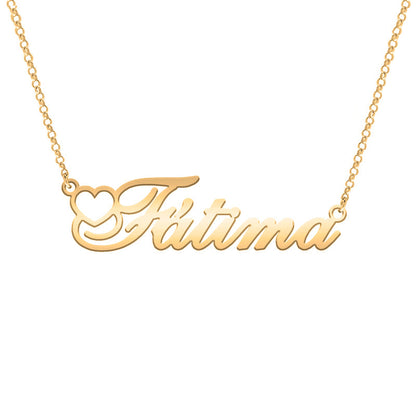 Collier Prénom Cursif Personnalisé en Argent Plaqué Or