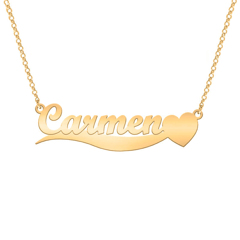 Collier prénom personnalisable en argent et plaqué or
