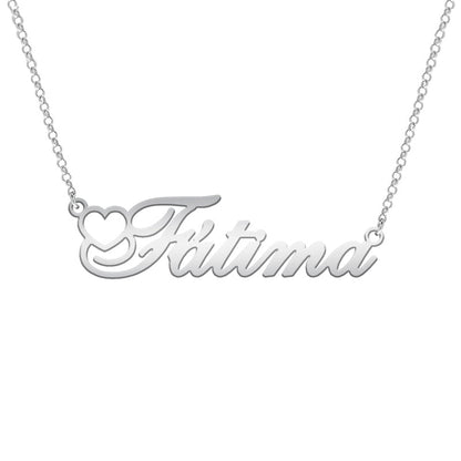Collier prénom personnalisable en argent massif