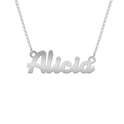 Collier prénom personnalisable en argent massif