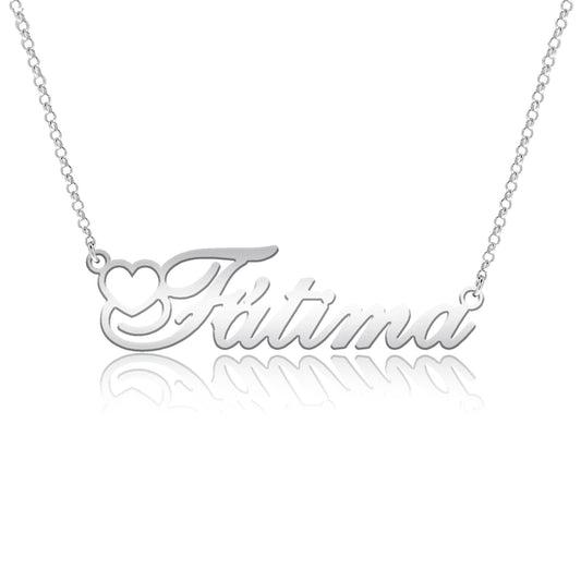 Collier prénom personnalisable en argent massif