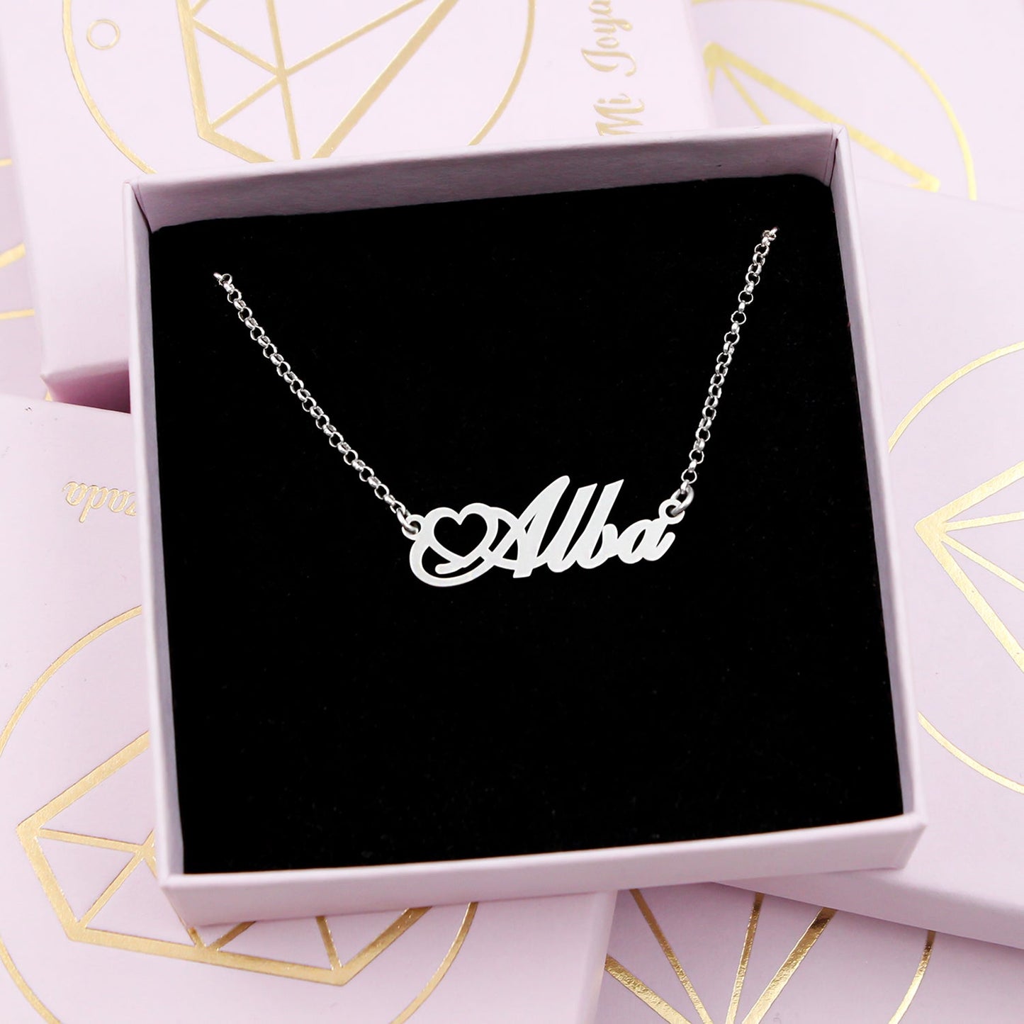 Collier prénom personnalisable en argent massif