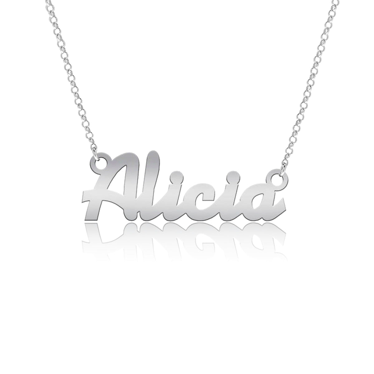 Collier Prénom, cadeau pour elle, argent massif